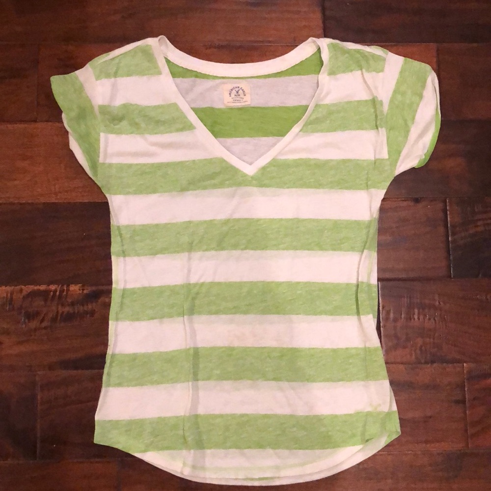 Striped short sleeve shirt